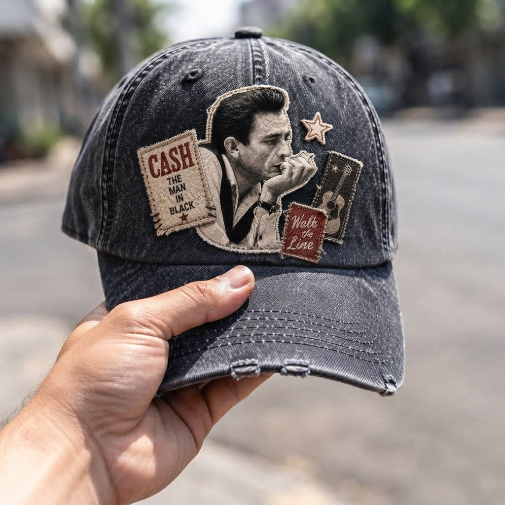 JCA Walk The Line Patch Denim Cap