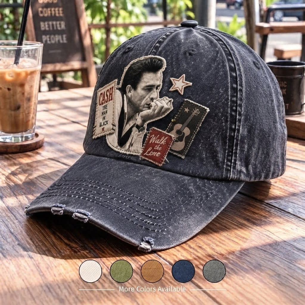 JCA Walk The Line Patch Denim Cap