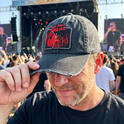 MJA Thriller Red Scene Denim Cap