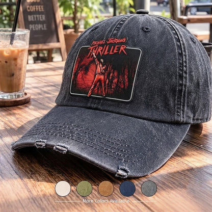 MJA Thriller Red Scene Denim Cap