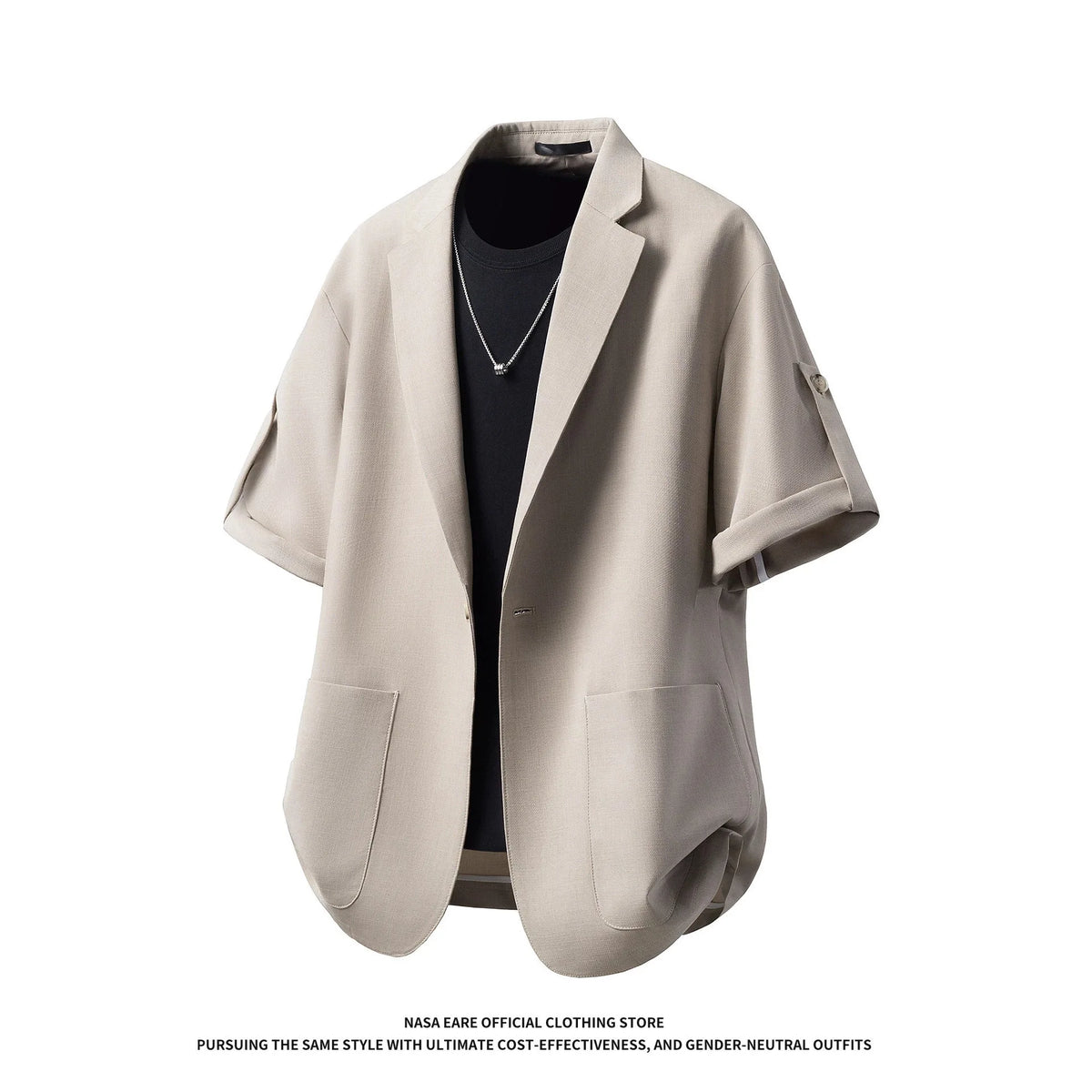 Short-sleeved suit, trousers, two-piece suit, men's summer suit matching