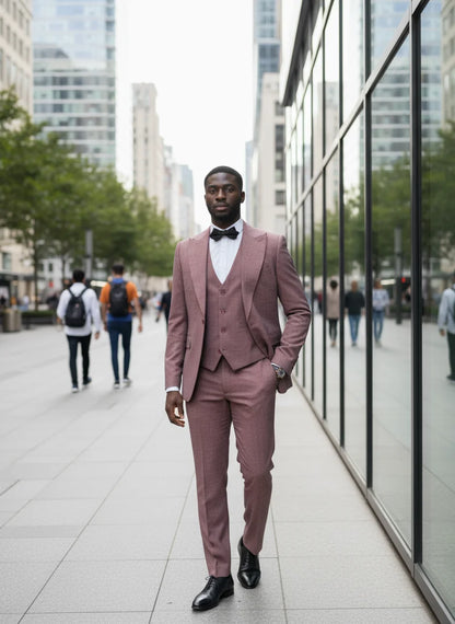 ST Cassy High Quality Male Groom Wedding Blazers Slim fit casual evening gown Business Office Maroon Men's Suits