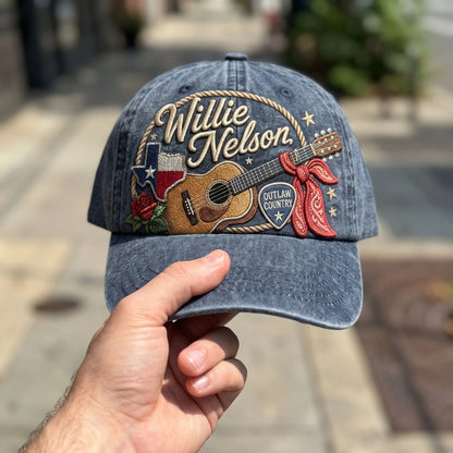 WNE Texas Outlaw Guitar Denim Cap