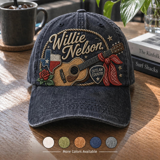 WNE Texas Outlaw Guitar Denim Cap