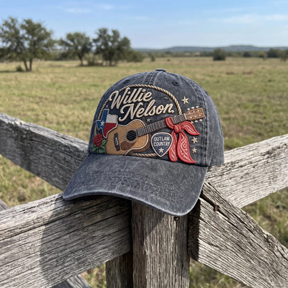 WNE Texas Outlaw Guitar Denim Cap