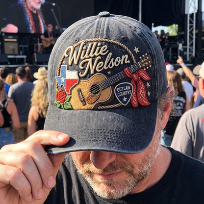 WNE Texas Outlaw Guitar Denim Cap