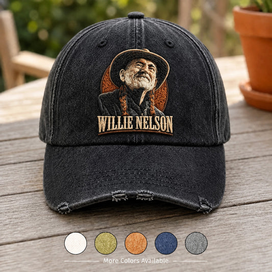 WNE Braided Portrait Denim Cap
