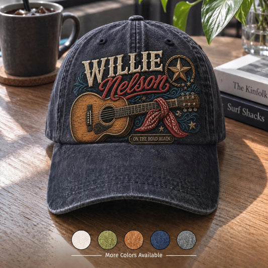 WNE Guitar Bandana On The Road Again Denim Cap