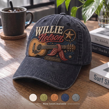 WNE Guitar Bandana On The Road Again Denim Cap