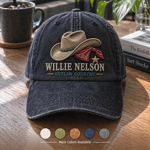 WNE Cowboy Hat Outlaw Country Denim Cap