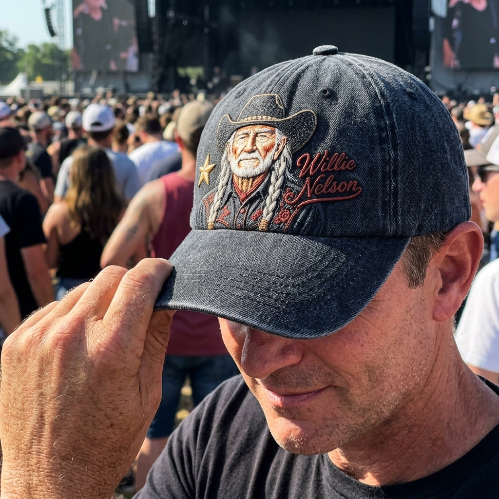WNE Cowboy Portrait Denim Cap