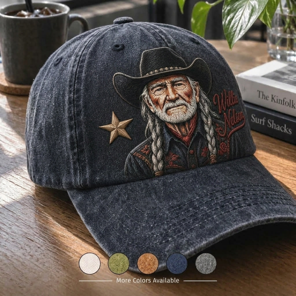 WNE Cowboy Portrait Denim Cap