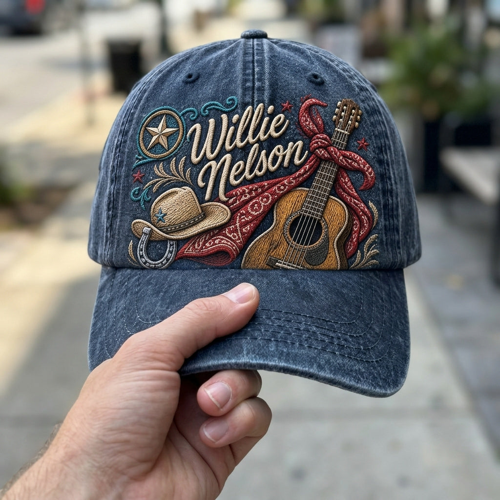 WNE Bandana Guitar Denim Cap